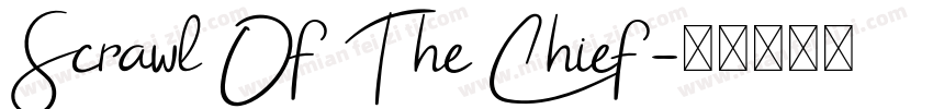 Scrawl Of The Chief字体转换